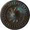 Ekena Millwork Foster Shell Ceiling Medallion (Fits Canopies up to 9 5/8"), 15 3/4"OD x 2"P, Bronze Blue Patina CM15FOBBS - alternate 1